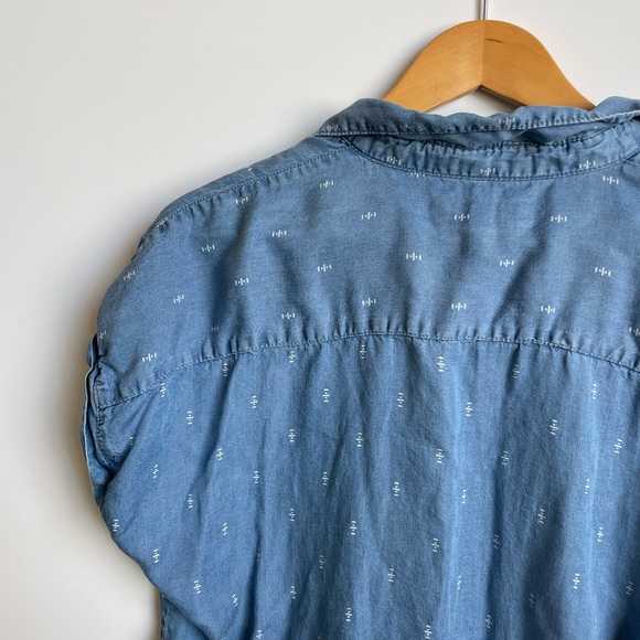Denim button up top - Picture 7 of 8